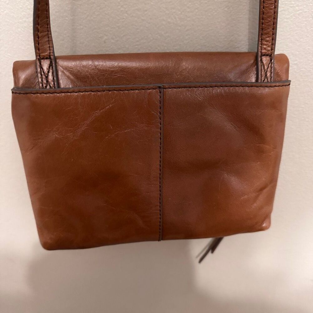 Hobo Sparrow crossbody bag brown leather - Picture 3 of 9